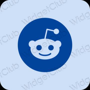 Estetico porpora Reddit icone dell'app
