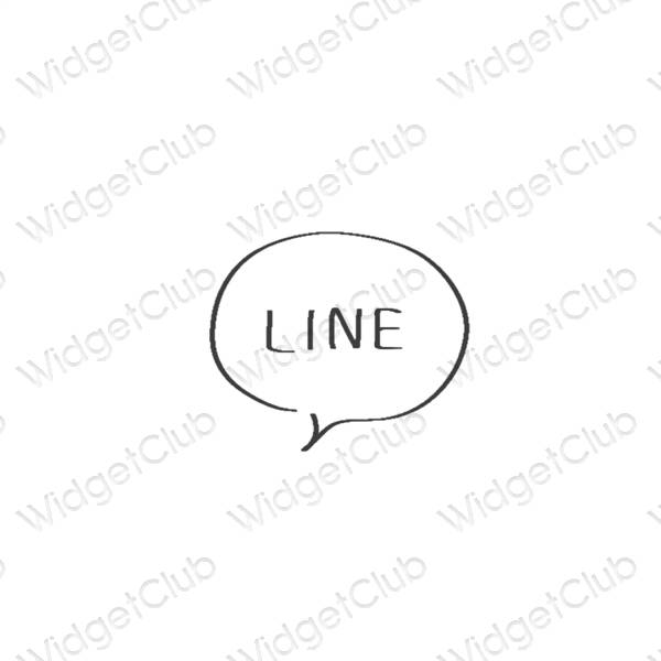 אייקוני אפליקציה LINE אסתטיים