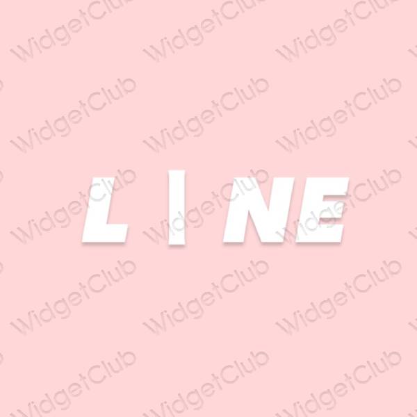 Esthetische LINE app-pictogrammen