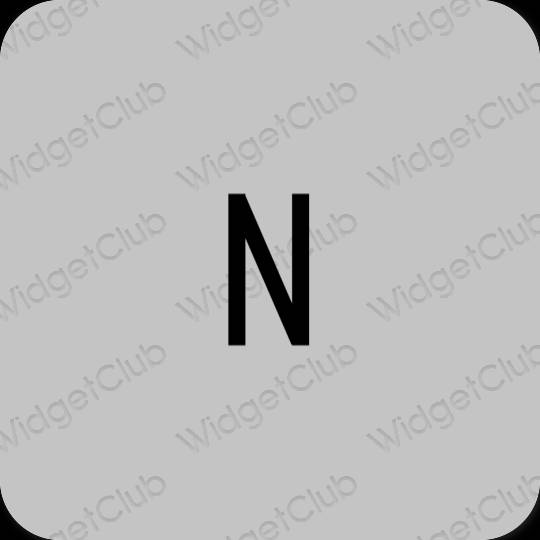Ästhetisch grau Netflix App-Symbole