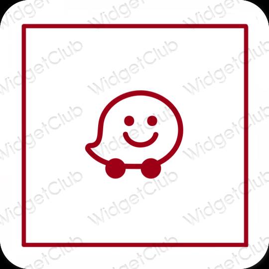 Естетични Waze икони на приложения
