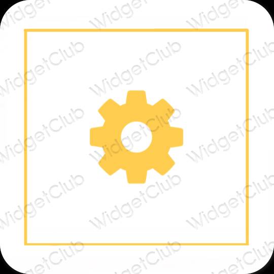 Esthetische Settings app-pictogrammen