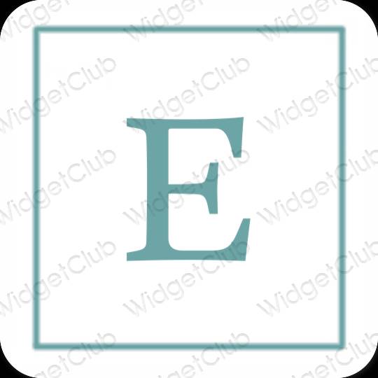 Estética Etsy iconos de aplicaciones