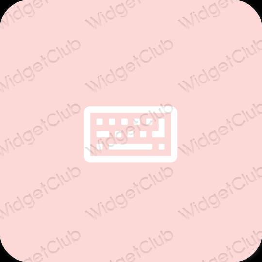 Estético rosa pastel Simeji ícones de aplicativos
