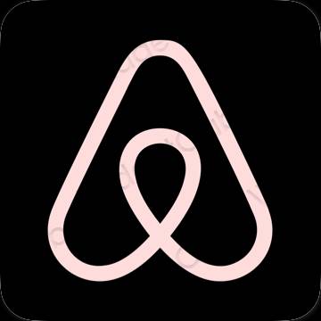 Esthetische Airbnb app-pictogrammen