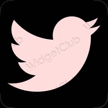 រូបតំណាងកម្មវិធី Twitter សោភ័ណភាព