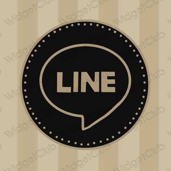 Естетични LINE икони на приложения