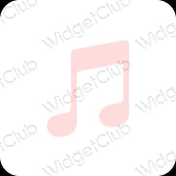 نمادهای برنامه زیباشناسی Apple Music