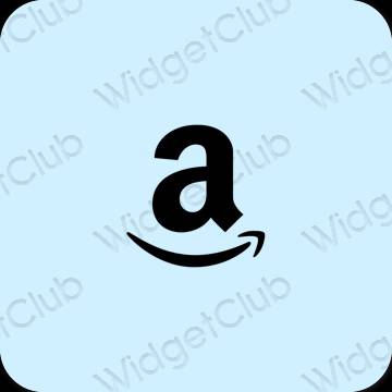 审美的 淡蓝色 Amazon 应用程序图标