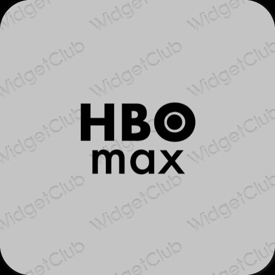 Aesthetic gray HBO MAX app icons