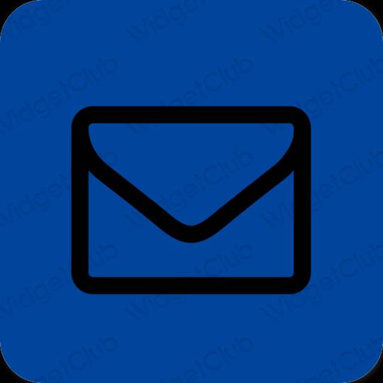 Естетски љубичаста Mail иконе апликација