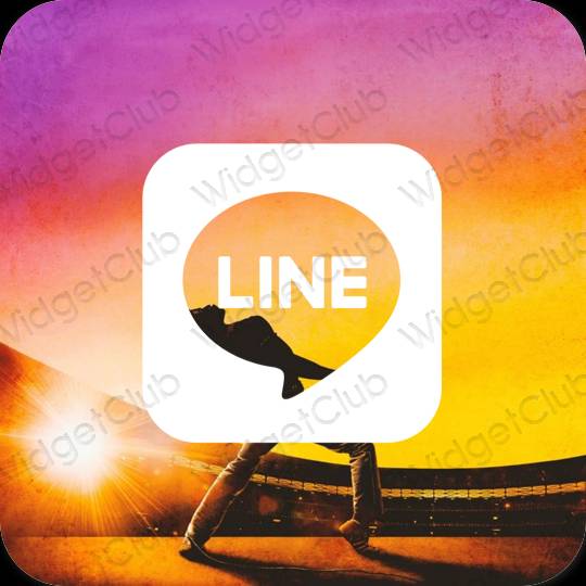 Æstetiske LINE app-ikoner