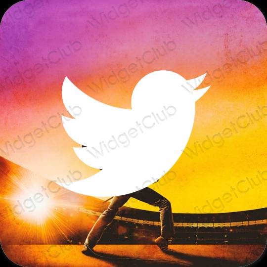 Icone delle app Twitter estetiche