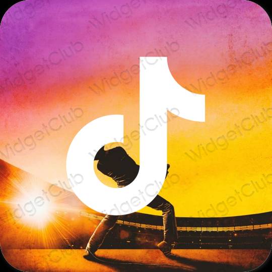 Icônes d'application TikTok esthétiques