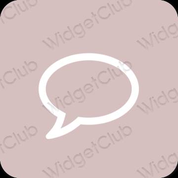 Estetisk rosa Messages app ikoner
