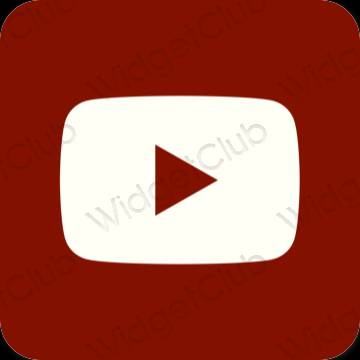 Esthetische Youtube app-pictogrammen