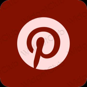 Estetske Pinterest ikone aplikacij