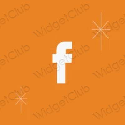 審美的 橘子 Facebook 應用程序圖標