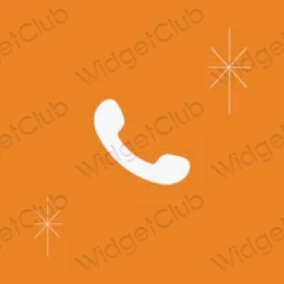 Esteetiline oranž Phone rakenduste ikoonid