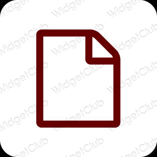 Icone delle app Notes estetiche