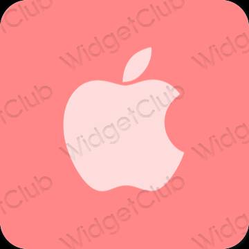 Aesthetic pink Apple Store app icons
