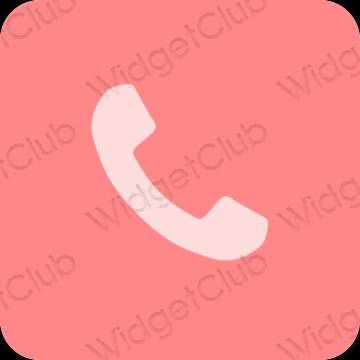 Estetis Merah Jambu Phone ikon aplikasi