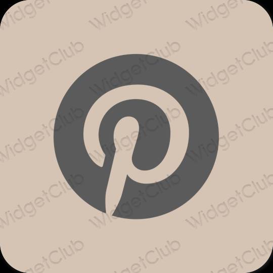 Esthetische Pinterest app-pictogrammen