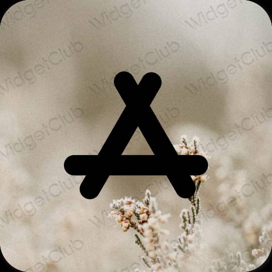 Estetsko Črna AppStore ikone aplikacij