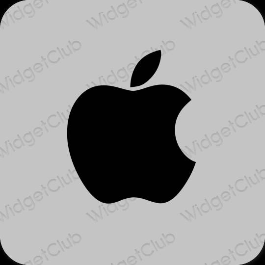 Estetsko siva Apple Store ikone aplikacij