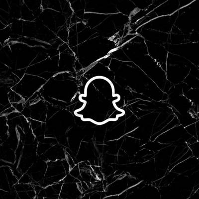 Estetik hitam snapchat ikon aplikasi