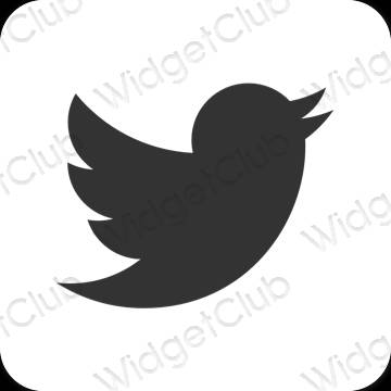 Esthetische Twitter app-pictogrammen