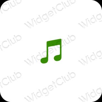 Esthetische Apple Music app-pictogrammen