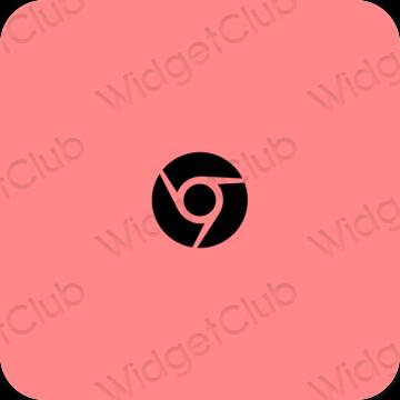 Estetico rosa Chrome icone dell'app