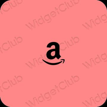 Esthétique rose Amazon icônes d'application