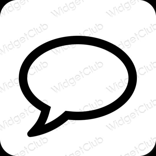 Icônes d'application Messages esthétiques