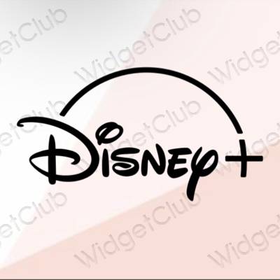 эстетический бежевый Disney значки приложений