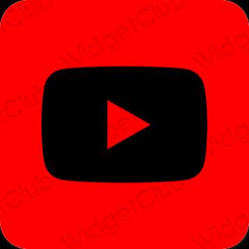 جمالية Youtube أيقونات التطبيقات