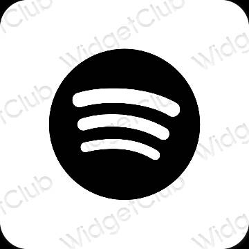 Esthetische Spotify app-pictogrammen