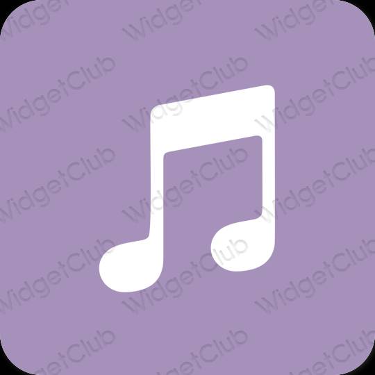 Esthetische Music app-pictogrammen