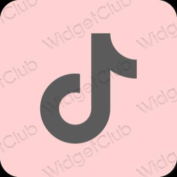 Естетски розе TikTok иконе апликација