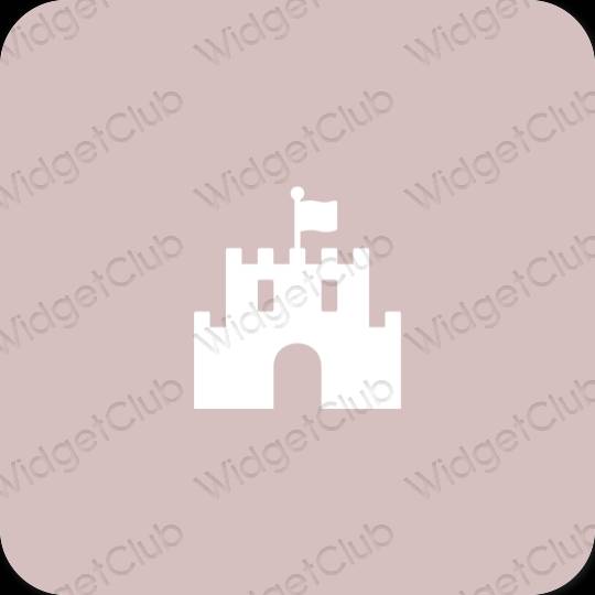 Estetico rosa Disney icone dell'app