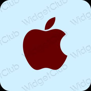 Естетичний пастельний синій Apple Store значки програм