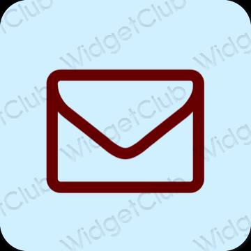 Estetik mor Mail uygulama simgeleri