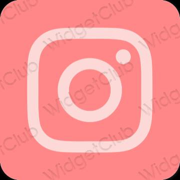 審美的 粉色的 Instagram 應用程序圖標