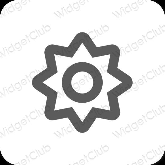 Esthetische Settings app-pictogrammen
