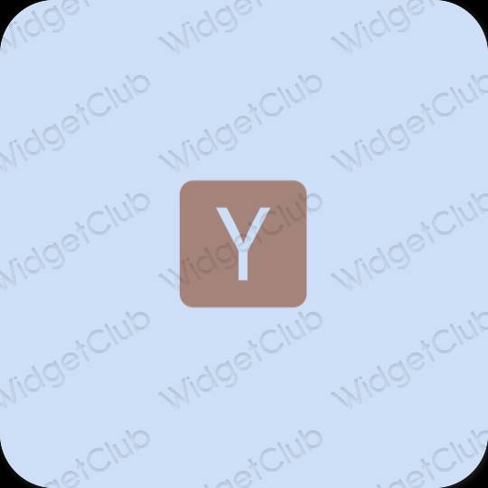 Æstetiske Yahoo! app-ikoner