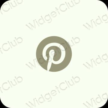 جمالية Pinterest أيقونات التطبيقات