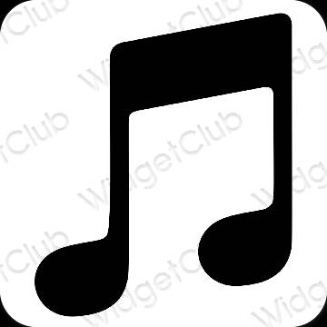 Esthetische Music app-pictogrammen