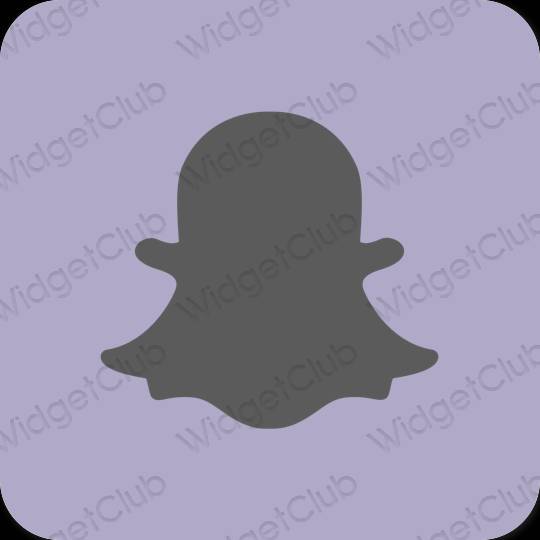 Estetyka pastelowy niebieski snapchat ikony aplikacji