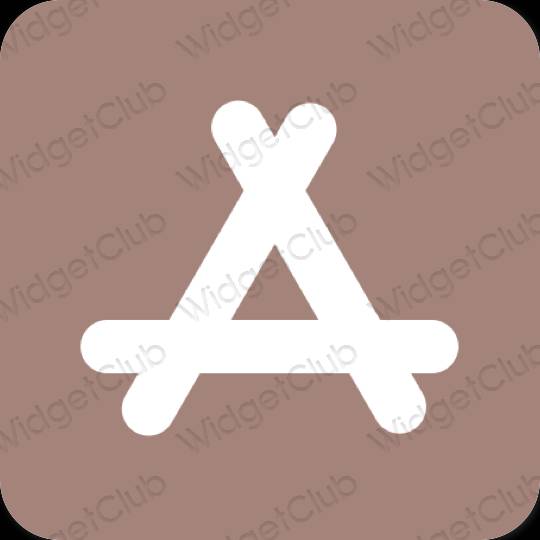 Esteetiline pruun AppStore rakenduste ikoonid